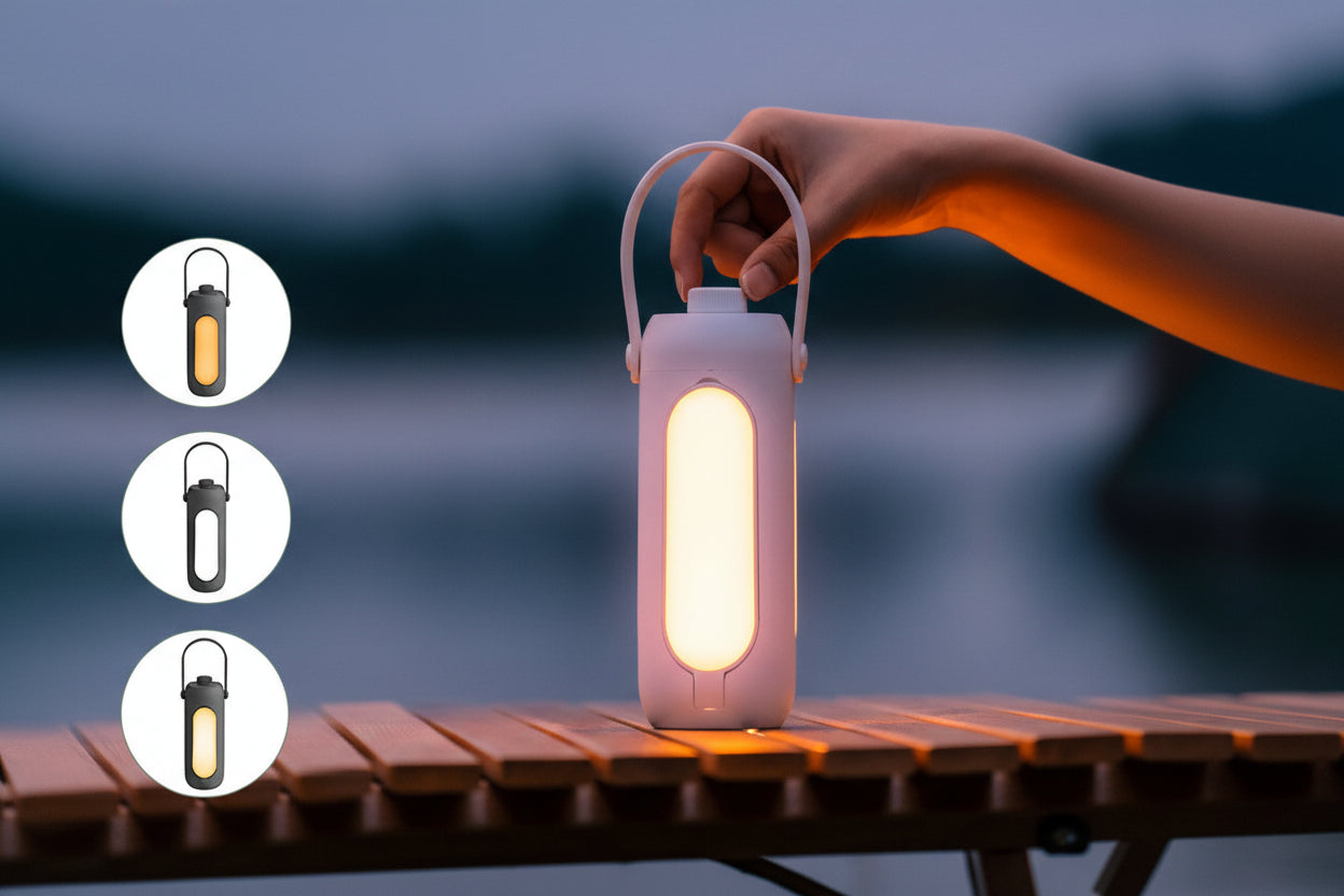 LED Campinglampa – Kraftfull och Bärbar Lykta för Camping och Utomhusbruk