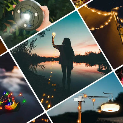 Stjärnhimmelslampa för Camping – Magisk LED-Projektor för Tält och Utomhus