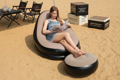 Uppblåsbar Campingsoffa – Bärbar Luftsoffa för Utomhusbruk och Hemmet