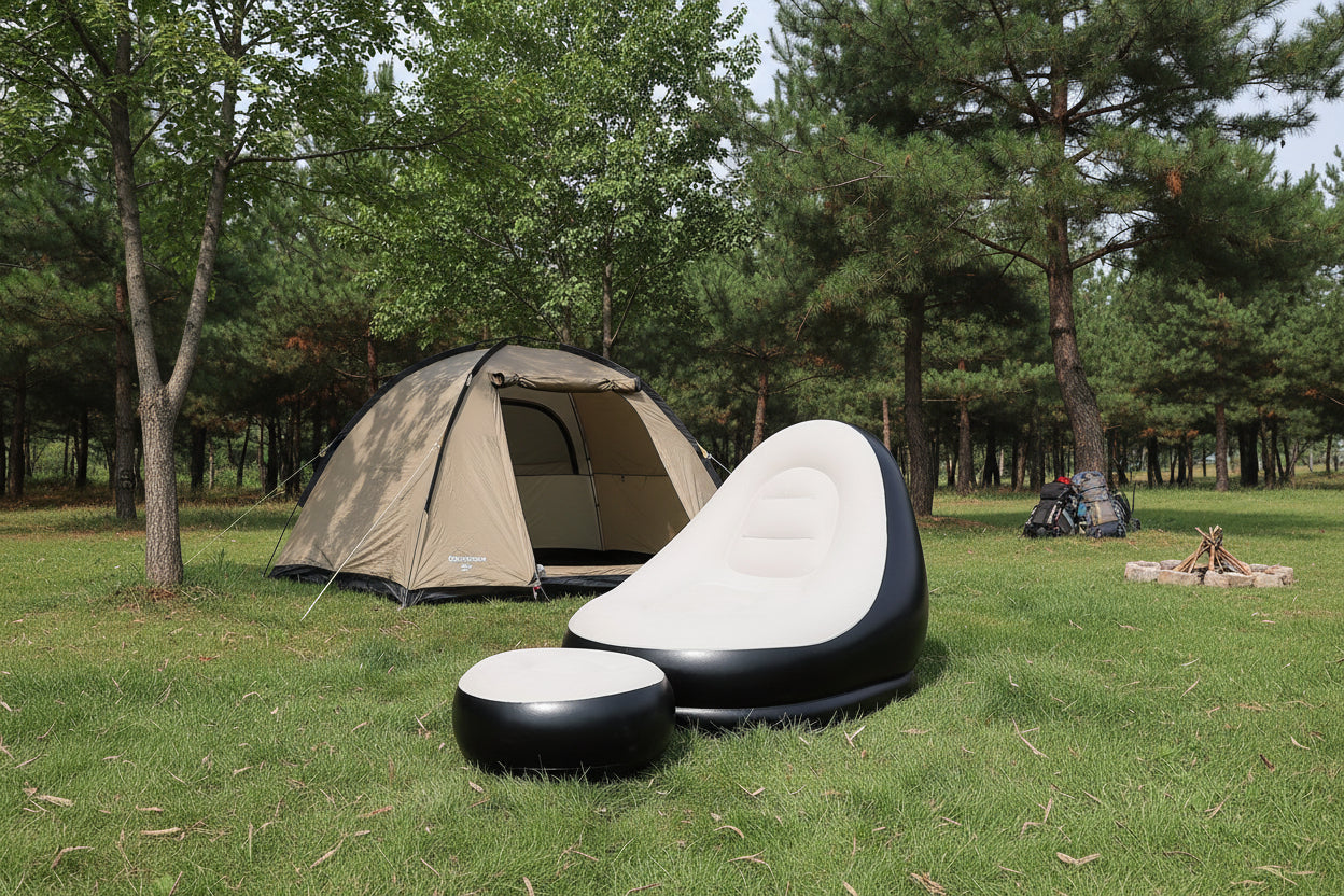 Uppblåsbar Campingsoffa – Bärbar Luftsoffa för Utomhusbruk och Hemmet