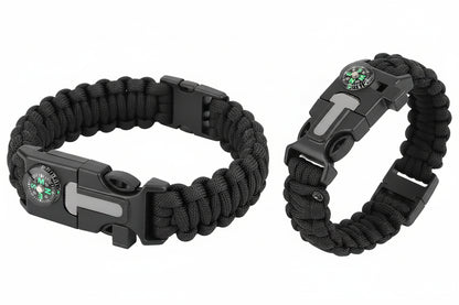 Multifunktionellt Paracord Armband – Överlevnadsarmband för Utomhusäventyr