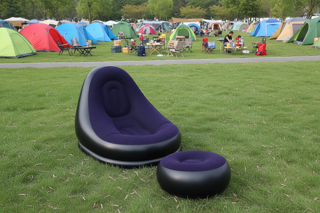 Uppblåsbar Campingsoffa – Bärbar Luftsoffa för Utomhusbruk och Hemmet