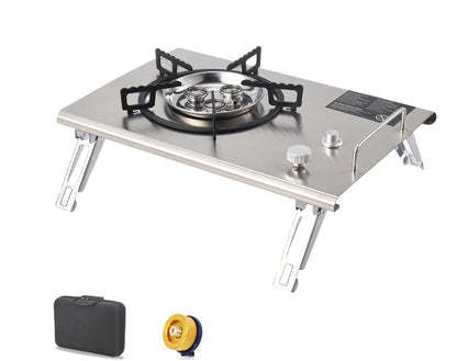 Hopfällbar Gasspis för Camping - IGT Kompatibel BBQ Brännare