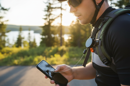 Teleskopisk Mobilhållare med Bältesklämma - Säker Telefonhållare för Camping & Vandring