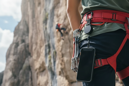 Teleskopisk Mobilhållare med Bältesklämma - Säker Telefonhållare för Camping & Vandring