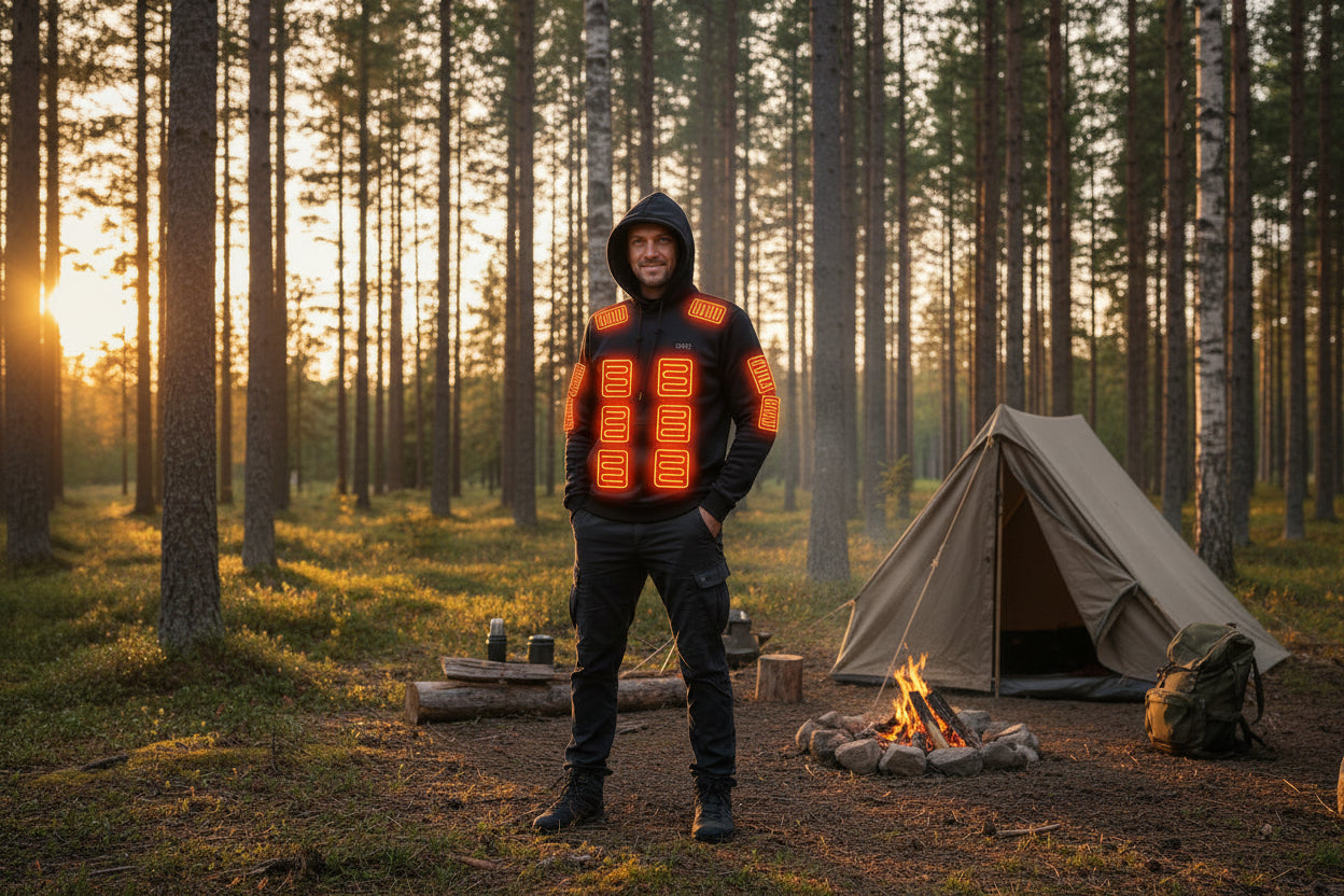 Uppvärmbar Tröja med Intelligent Temperaturkontroll – Håll Värmen Utomhus