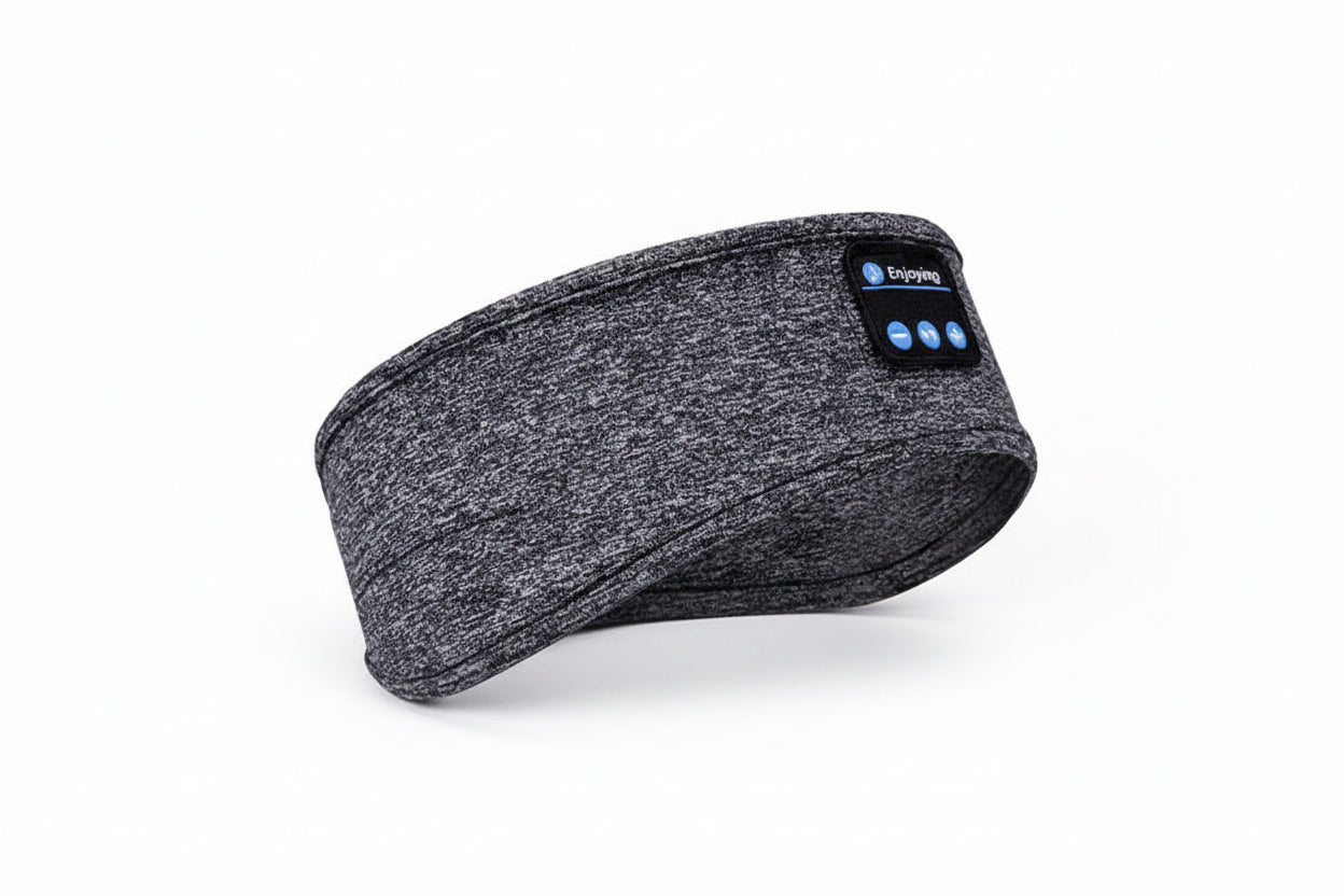 Bluetooth Sömnmask Pannband - Trådlös Musik för Sömn, Yoga & Sport