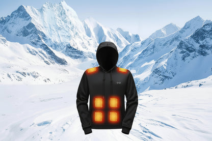 Uppvärmd Hoodie med USB – 17 Värmezoner för Maximal Komfort