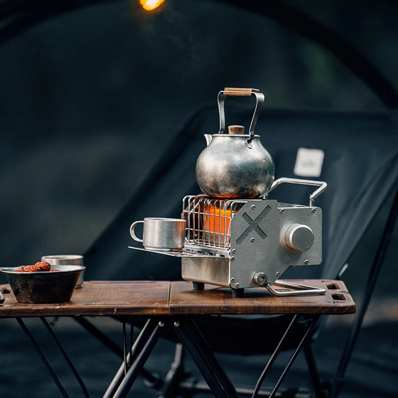 Bärbar Gasvärmare för Camping - Mini Värmekälla Vinter 2025