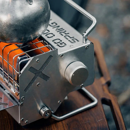 Bärbar Gasvärmare för Camping - Mini Värmekälla Vinter 2025