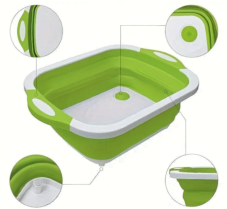 Hopfällbar Campingbalja med Diskho - Platsbesparande Förvaring