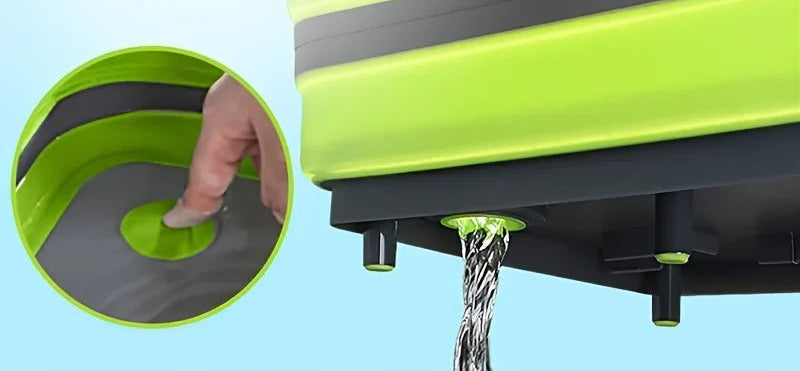 Hopfällbar Campingbalja med Diskho - Platsbesparande Förvaring