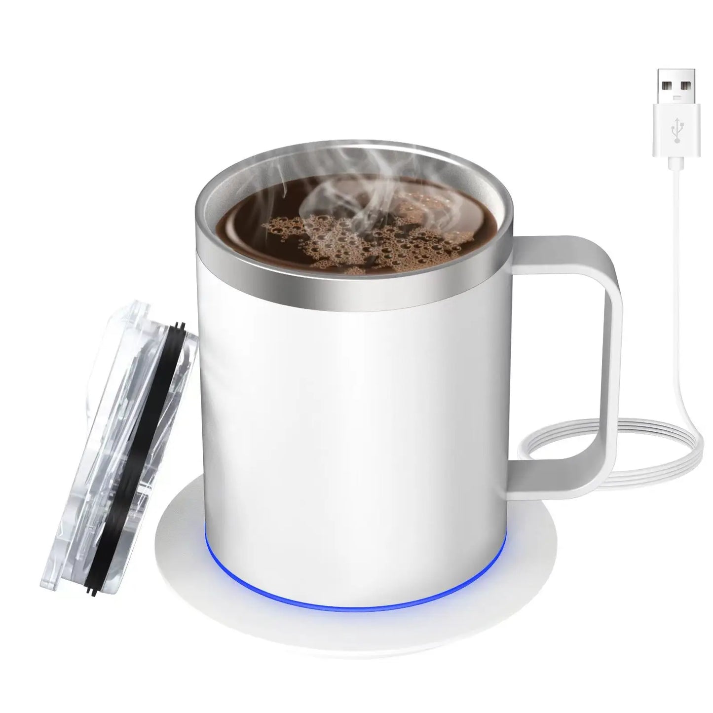 Självvärmande Kaffemugg 350ml - USB Elektrisk Smart Värmare