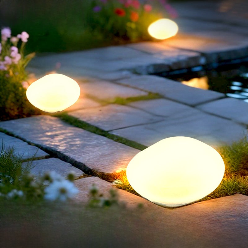 Soldriven Stenlampa för Utomhus – Dekorativ LED-Belysning för Trädgård och Camping