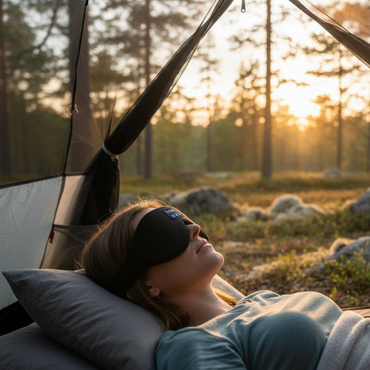 Campoary Sömnmask – Bluetooth 5.0 Hörlurar, 10h Batteri & 3D-kontur
