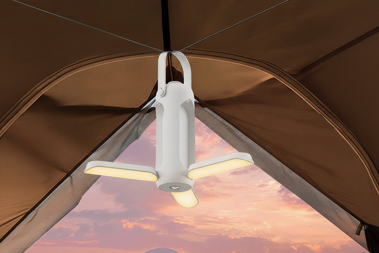 LED Campinglampa – Kraftfull och Bärbar Lykta för Camping och Utomhusbruk