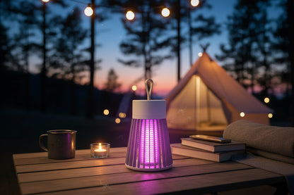 Campoary Myggdödare – Portabel UV-fälla för Camping, Terrass & Vandring