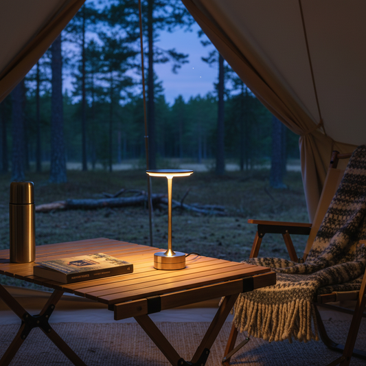 Retro bordslampa camping lifestyle