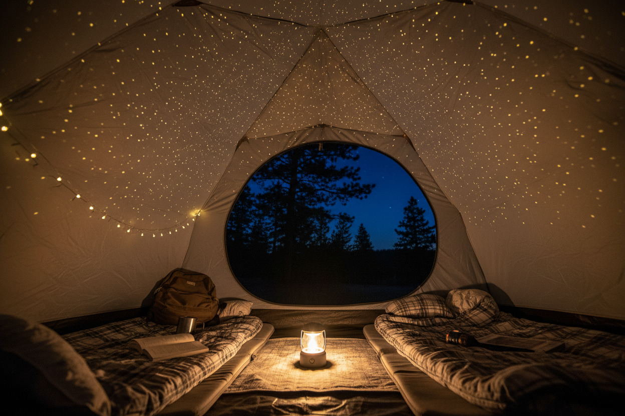 Stjärnhimmelslampa Camping