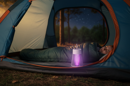 Campoary Myggdödare – Portabel UV-fälla för Camping, Terrass & Vandring